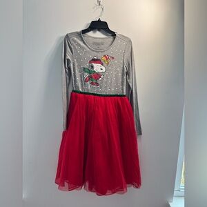 Peanuts Gray and Red Snoopy Dress